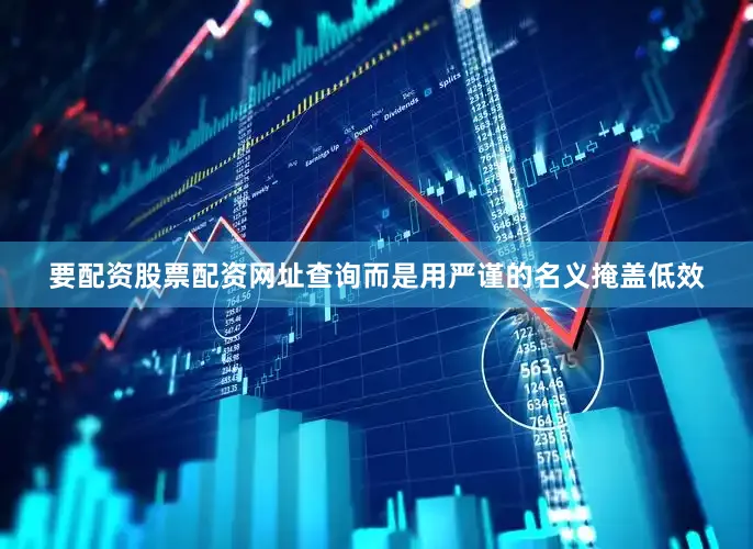 要配资股票配资网址查询而是用严谨的名义掩盖低效